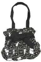 Clover Nom Nom Piggy Kawaii Small Hand Bag - Black