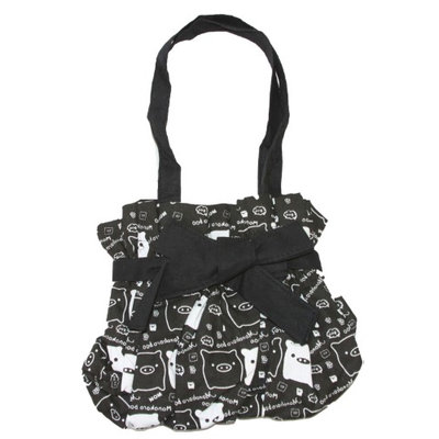 Clover Nom Nom Piggy Kawaii Small Hand Bag - Black