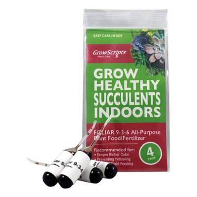 Growscripts Four Pack of Succulent Fertilizer Plant Food