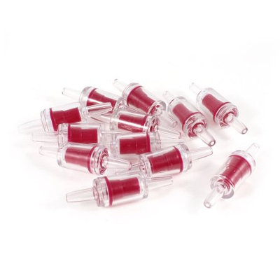 Aquarium Fish Tank Plastic 1-Way Air Line Pump Check Valves 12 Pcs