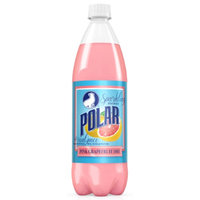 Polar Pink Grapefruit Dry Soda 1 L Plastic Bottles (Pack of 12)