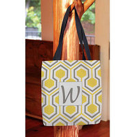 Thumbprintz - Honeycomb Monogram Tote Bag