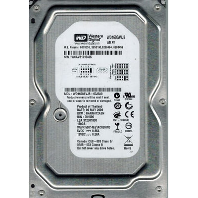 Western Digital AV WD1600AVJB 160GB Internal Hard Drive