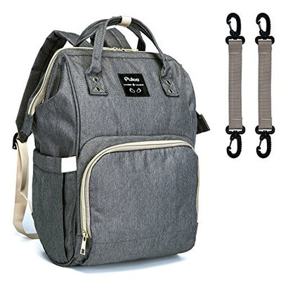 Puloa Diaper Bag, Diaper Bag Backpack,Large Capacity-Multi-Function Travel Backpack Maternity Nappy Bag Organizer,Nurse bag,Fashion Mummy Bag,Waterproof for Baby Care,Stylish and Durable