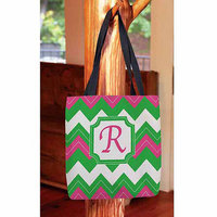Thumbprintz - Chevron Monogram Tote Bag
