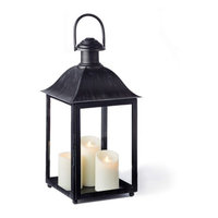 Napa Home and Garden Coach House 23 in. Outdoor Lantern Washed Gray