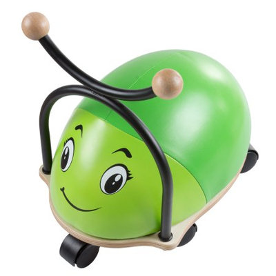 Trademark Global Llc Ride-on Roller Rider Bug, Wooden Platform Animal Ride on with Cushioned Seat, Wooden Hand Grips for Toddler Boys and Girls by Happy Trails