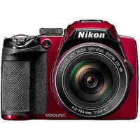 Nikon Coolpix P500 Digital Camera (Red)