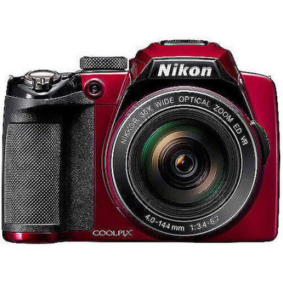 Nikon Coolpix P500 Digital Camera (Red)
