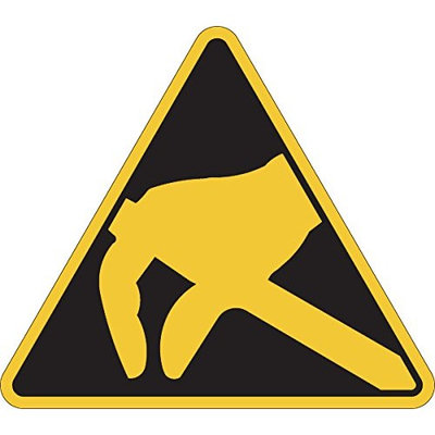 Brady 250630 Warning Laminated Polyester Sign, Triangle Warning