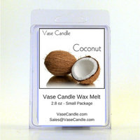 2 Coconut Vase Candle Melts 2.8 oz Premium Highly Scented Soy Paraffin Wax Tarts 50 Hours (Pack of 2)