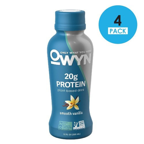 OWYN 100Percent Vegan PlantBased Protein Shake, Smooth Vanilla, Ready