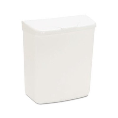 HOSPECO Wall Mount Sanitary Napkin Receptacle-ABS, Plastic, 1gal, White