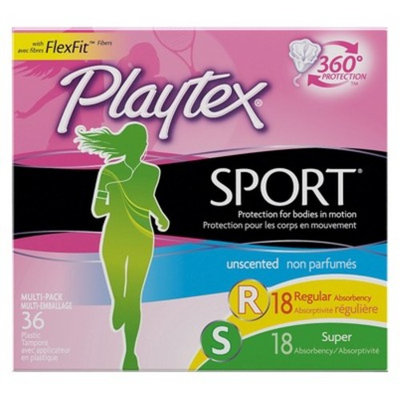Playtex Sport Unscented Tampon Multipack - 36 count