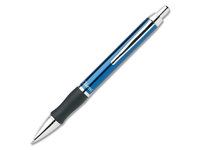 Pentel Client Retractable Ballpoint Pens - Medium Point Type - 1mm Point Size - Refillable - Black - Blue Barrel - 1 Each