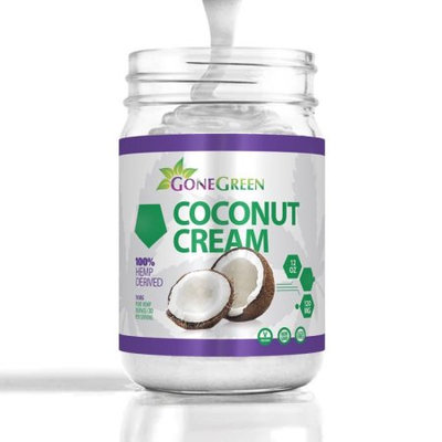 Gone Green Superfoods Organic Coconut Cream with Hemp Extract 12 oz