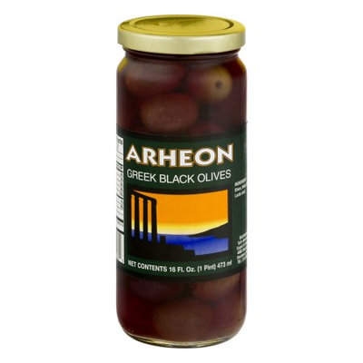 Tut's International Export & Import Co Arheon Greek Black Olives, 16 fl oz