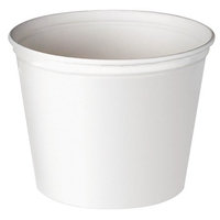 Solo Cups 53 Oz Double Wrapped Paper Bucket in White