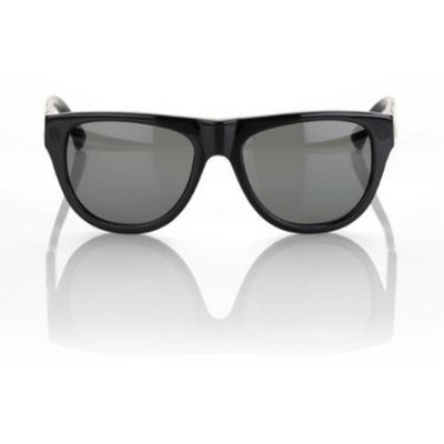 100% Higgins Sunglasses Gloss Black - Gray Lens