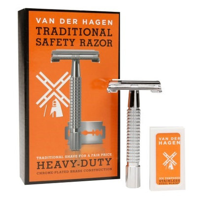 Van Der Hagen Traditional Heavy Duty Safety Razor 1.0 ea(pack of 3)
