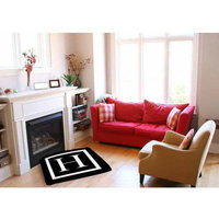 Thumbprintz Classic Block Monogram Black Indoor/Outdoor Pet Bed