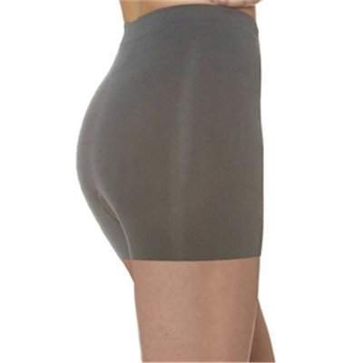 N Fini 1179 Anti Cellulite Boy Shorts, 2 per Pack , Large & 2X - Gray