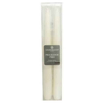 2pk Unscented Taper Candle White - Chesapeake Bay Candle®