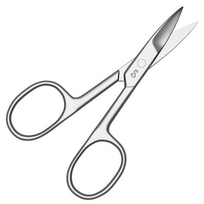 Professional Nail Scissors ��� 3.5 Inch Scissors with Straight Blades - Japanese Stainless Steel with Bonus PVC Zip Storage Bag by Sterling Beauty Tools