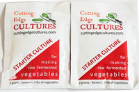 Cuttingedgecultures Cutting Edge Cultures Vegetable Starter Fermentation Culture, 2 Pouches, 4g Probiotic Canning