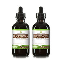 Secrets Of The Tribe Buckthorn Tincture Alcohol Extract, Organic Buckthorn (Frangula Alnus) Dried Bark 2x4 oz