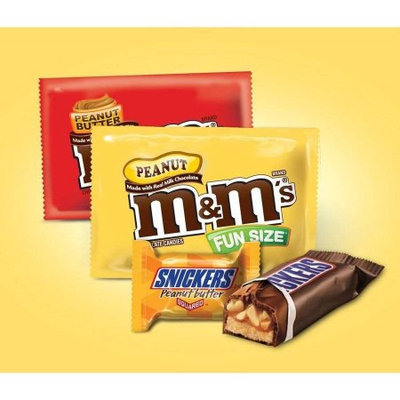 Mars M & M's and Snickers Peanut & Peanut Butter Lovers Variety Candies, 60 ct, 35.4 oz Bag
