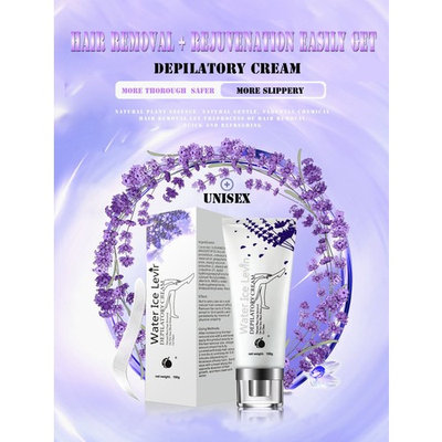 water ice levin Lavender scent Hair Removal,Men Women Depilatory Cream,Painless Hair Remove Cream,Depilation Cream For Legs/Arms/Armpit