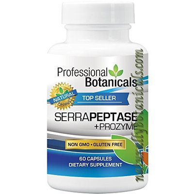 Professional Botanicals Naturally Botanicals Serrapeptase + Prozyme - 60 Caps
