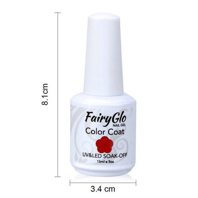 FairyGlo 4 Color Well-Picked Gelpolish Nail Polish UV LED Soak Off Gel Manicure Beauty Varnish Fashion Nail Art Kit Gift Set Base Top 15ml 120