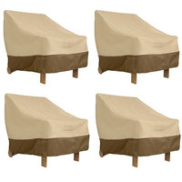 Classic Car Accessories Classic Accessories Veranda Deep Seated Patio Lounge Chair Cover - Durable and Water Resistant Patio Cover, 4-Pack