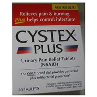 Cystex Plus Urinary Pain Relief Tablets 40 ea (Packs of 4)