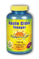 Apple Cider Vinegar 1,000 mg Nature's Life 250 Tabs
