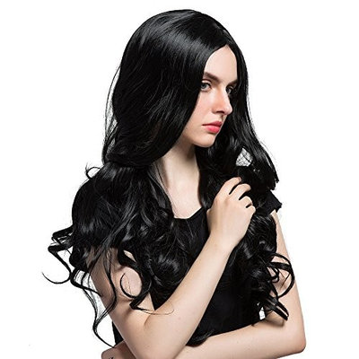 Long Loose Wavy Syntheic Wig Front Wig Curly Full Natural Hair Wigs Women Black