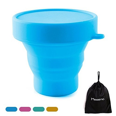 Collapsible Silicone Cup Foldable Sterilizing Cup for Menstrual Moon Cup