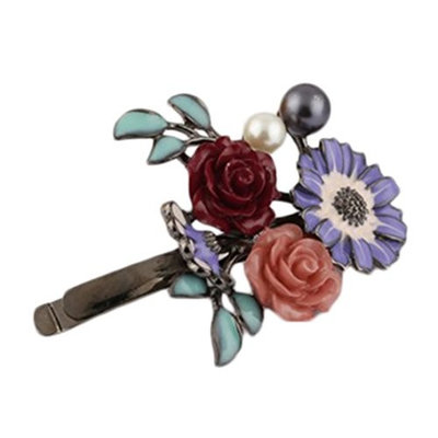 Freedi Girl Cherry Hair Clip Pin Boho Hawaii Hair Clip Accessories for Women Cute Purple