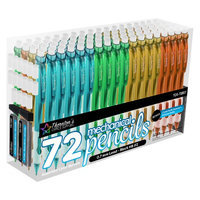 Thornton's Office Supplies Mechanical Pencils, HB #2, 0.7mm, Assorted Colors, Pack of 72 with Bonus Lead & Eraser Refills