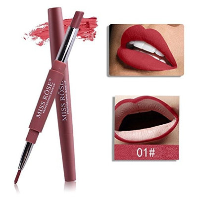 Yoyorule MISS ROSE 8 Color Double-end Lasting Lipliner Waterproof Lip Liner Stick Pencil