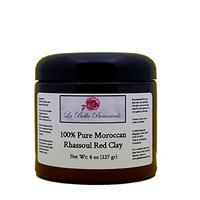 Rhassoul Clay Powder, 8 Ounce, Oily Skin Primer, Mineral Rich, Dry Skin Cleanser, Achieve Natural Glow, Use As Exfoliating Scrub or Clay Mud Mask, Deep Pore Cleaning -...