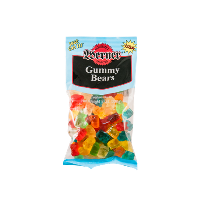 Werner Gourmer Meat Snacks Werner Gummy Bears 6 count case