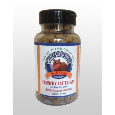 Grizzly Pet Products Llc Grizzly Pet Products Crunchy Cat Treats with Salmon 3 oz