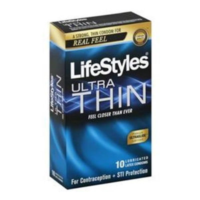Ansell USA ANS21010 Lifestyles Ultra Thin Latex Condoms 10 Count