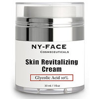 NY FACE's Glycolic Acid Cream - With 10% Glycolic Acid, 20% Naturally Exfoliates, Visibly Reduces Wrinkles