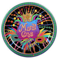 Hallmark 147742 Mardi Gras Celebration Dinner Plates 8 count