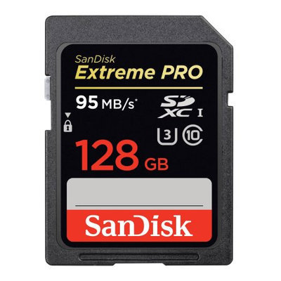 SanDisk 128GB Extreme Pro 95MB/Sec SDXC Card