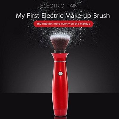 1pcs Electric Makeup Brush Professional BB Cream Cosmetic Make up Brushes With 360 Degree Rotating Head Beauty Massage Brush Makeup Tools (Without battery)